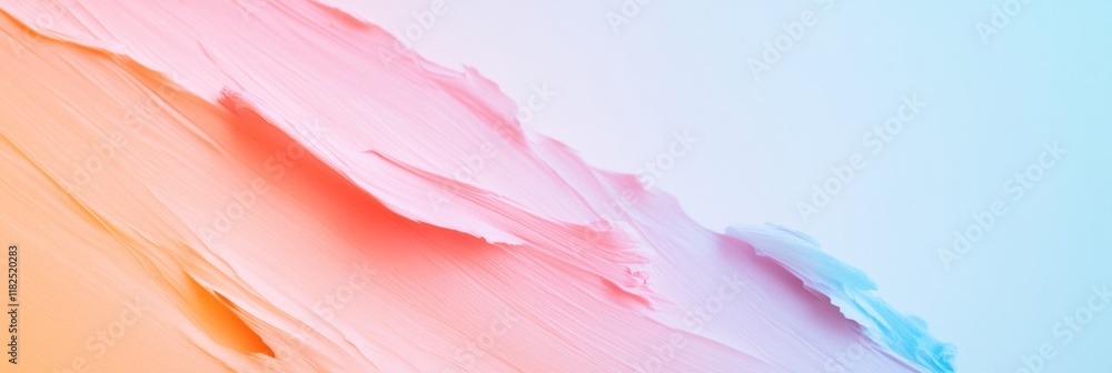 Aufkleber abstract pastel texture soft brushstroke patterns in vibrant gradient tones