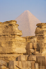 Giza, Cairo, Egypt. The Pyramid of Khufu, the Great Pyramid of Giza.