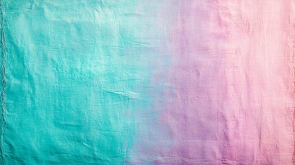 Obraz premium Abstract Teal Pink Fabric Texture Gradient Background