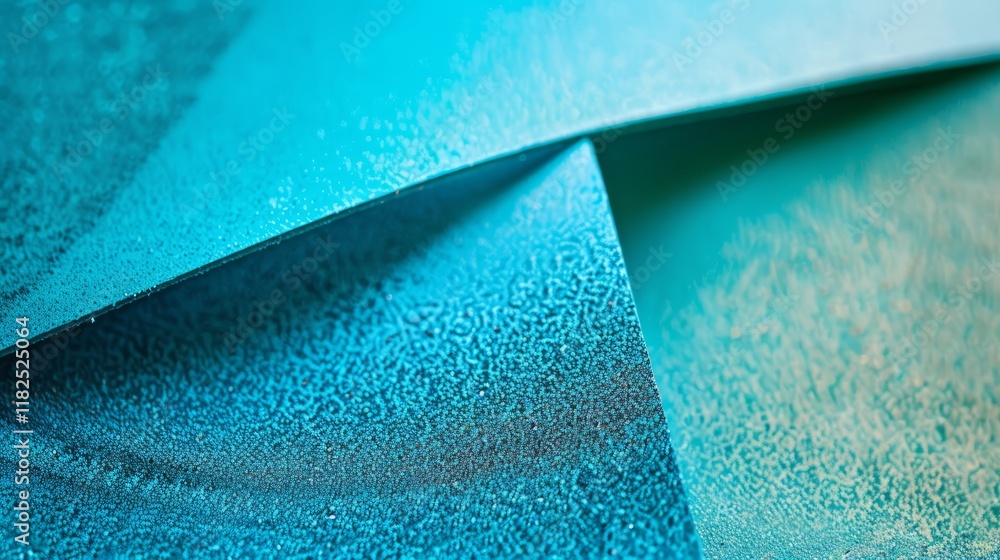 Poster abstract blue textured surface with overlapping geometric shapes in light and shadow