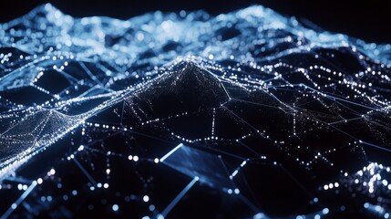 Abstract Network Design: A Stunning Digital Landscape Visualization