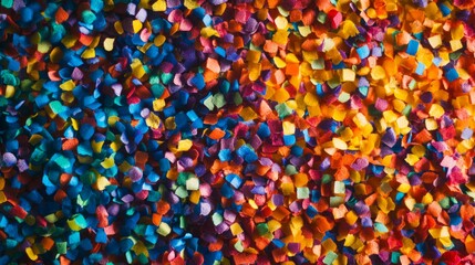 Colorful abstract background with multicolored confetti-like texture