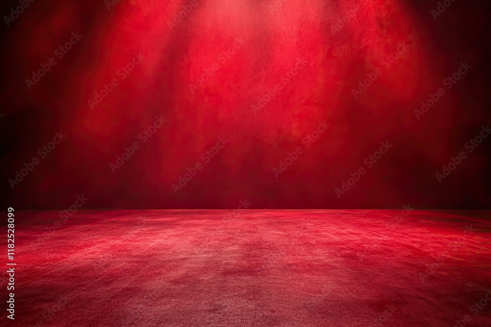 Poster abstract red background intended for product presentations in a studio setting. perfect for product 