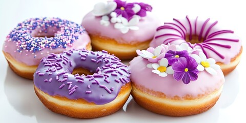 delicious spring themed donuts 
