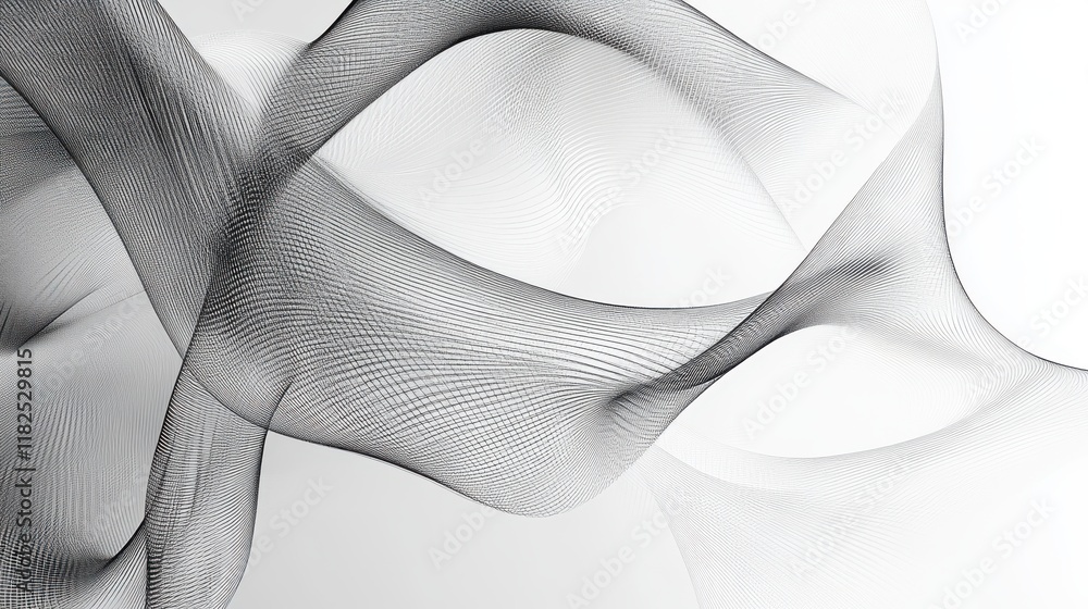 Poster abstract shapes and smooth gradient mesh digital art modern design minimalist environment aesthetic 