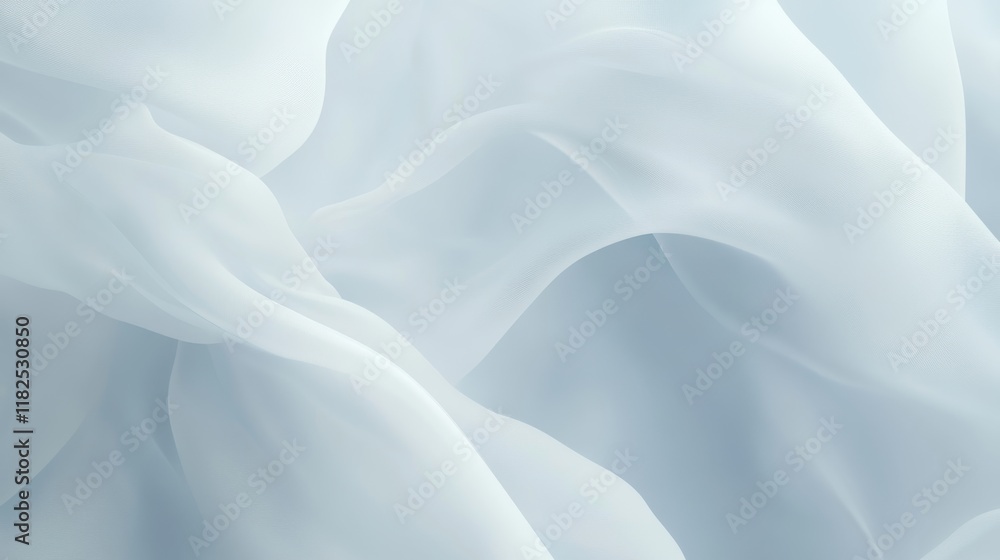 Poster dynamic flow of soft abstract white smoke effects for web banners seamless design digital environmen