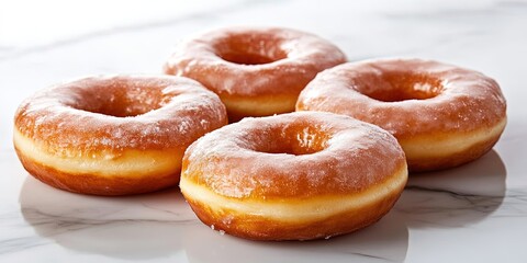 delicious frosted donuts -