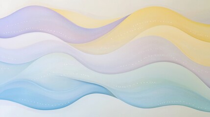 Fluid waves of soft pastel colors abstract design minimalist art high-resolution calm environment elegant concept