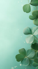 Celebrate the luck of the Irish! This festive St. Patrick&rsquo;s Day background features a vibrant green hue, subtle bokeh effects, and classic holiday decorations, perfect for your designs and celebrate.