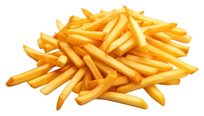 Fototapeta premium PNG Frenchfries food white background condiment.