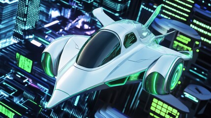 future of travel, high-tech transportation concept, eco-friendly air travel, advanced transportation technology, urban air mobility, urban air vehicle design, urban air taxi, next generation aircraft
