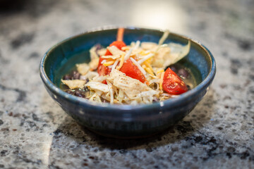 Cajun Black Bean Soup In A Custom Made Ceramic Bowl