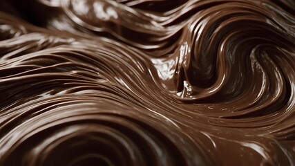 Showcases the indulgence of chocolate, from dark to milk tones, with soft, flowing contours