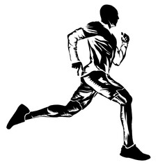 Athlete running