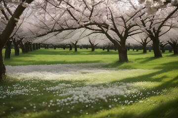 Obraz premium Spring blossom in a countryside orchard