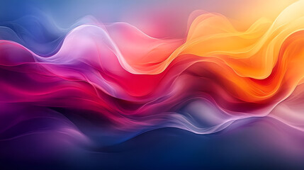 Obraz premium Abstract Colorful Waves Vibrant Dynamic Design with Fluid Motion and Bold Colors