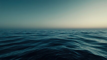 Obraz premium Cinematic view of the ocean just after sunset