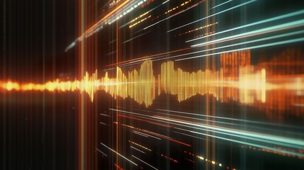 Video signal with waveforms displayed horizontally
