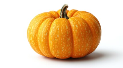 Obraz premium A vibrant orange pumpkin with textured skin, commonly associated with autumn and Halloween.