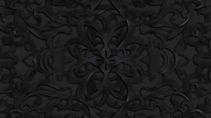 Stunning Black and Gray Intricate Design Pattern