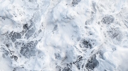 Obraz premium Nature's fury ocean waves coastal shoreline aerial view dynamic environment powerful concept