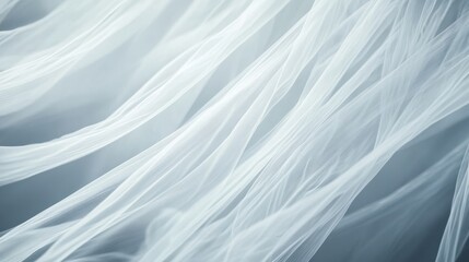 Obraz premium Dynamic flow of subtle white streaks on gray gradient background abstract art high detail modern elegant