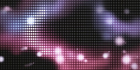 Abstract pink and purple glowing dots