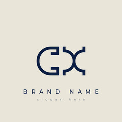 C and X logo design. CX abstract Letters Logo Monogram. This logo design is the process of creating a visual symbol that represents a brand, company, or individual.