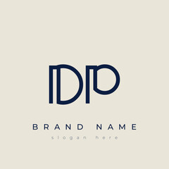 D and P logo design. DP abstract Letters Logo Monogram. This logo design is the process of creating a visual symbol that represents a brand, company, or individual.