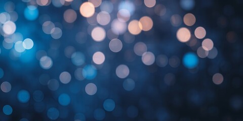 Fototapeta premium Abstract bokeh lights, blue and orange.