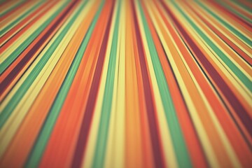 A bright and cheerful striped tablecloth up close, perfect for decorating and styling