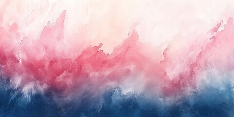 Obraz premium Soft pastel hues blend seamlessly in a watercolor wash, creating a dreamy and artistic backdrop