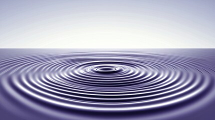 Fototapeta premium Abstract Purple Water Ripples Background, Circular Waves, Serene Liquid Texture