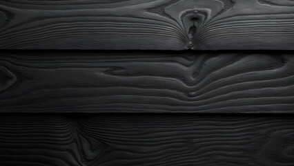 Fototapeta premium Black wood texture with unique grain patterns and depth