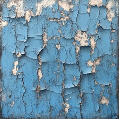 Obraz premium Peeling paint on a worn-out wall, perfect for representing neglect or decay