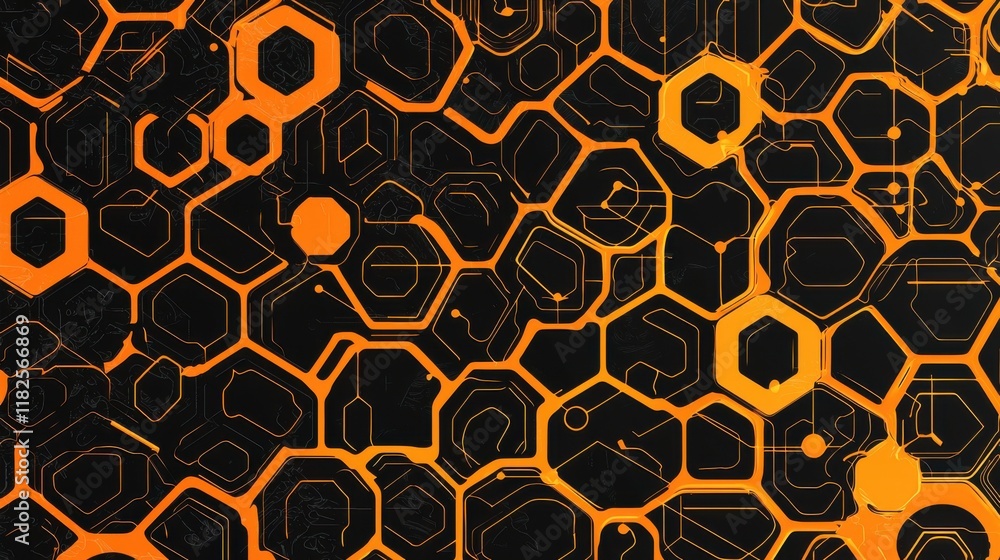 Poster dynamic abstract circuit board design digital art technology environment vibrant colors high-contras