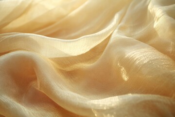 Luxurious golden fabric flowing and shimmering, perfect for backgrounds and design projects related to fashion, luxury, and elegance