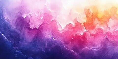Soft watercolor background in shades of pink, purple, and blue creating a dreamy and artistic atmosphere