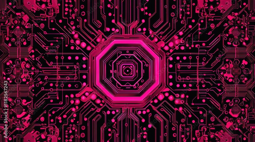 Poster abstract circuit board design digital art tech innovation futuristic environment close-up view visua