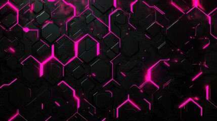 Abstract circuit board design featuring neon pink elements digital art modern technology environment high-tech viewpoint