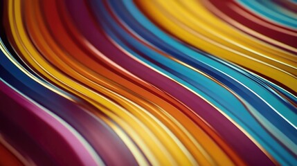 A close-up shot of a colorful striped background