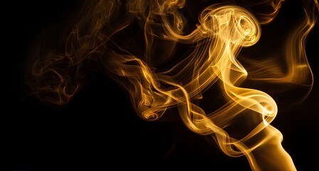 smoke on black background