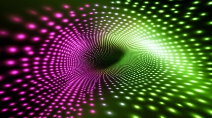 Abstract Light Tunnel Design: A Vibrant Display of Digital Art