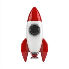 Rocket launch event space station 3d model digital art aerial view innovation and exploration