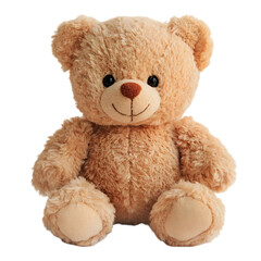 Obraz premium Adorable Light Brown Teddy Bear Plush Toy Soft Cute Child s Friend Cozy Sweet Playfu