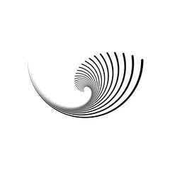 golden ration fibonacci pattern for logo icon background web graphic tattoo. vector illustration.