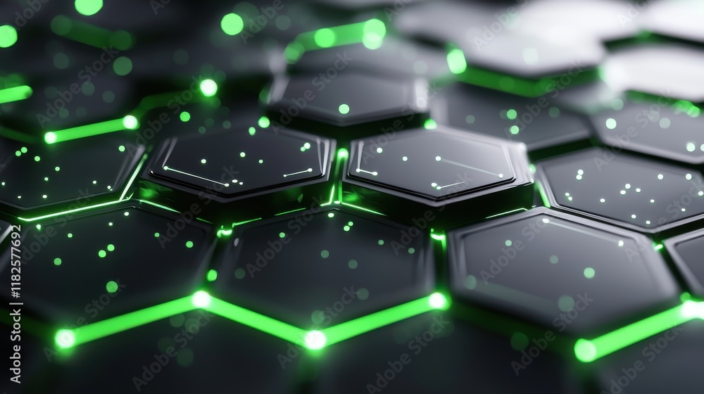 Poster futuristic abstract network pattern digital landscape graphic art high-tech environment close-up vie