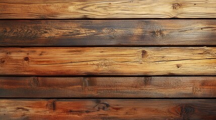 Naklejka premium Detailed texture of rustic wooden planks with natural grain patterns