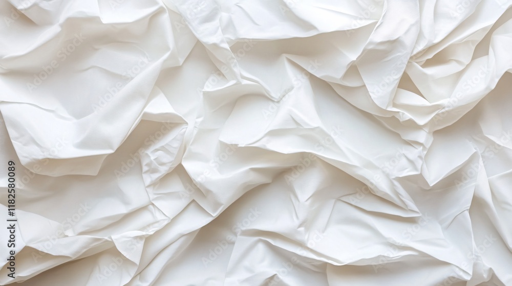 Aufkleber textured white crumpled paper background creating a sophisticated and minimalistic effect