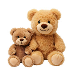 Obraz premium Adorable Teddy Bears Plush Toys Brown Soft Cute Child s Plaything Stuffed Animals N